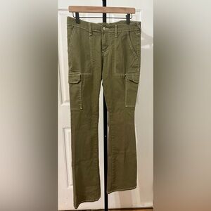 True‎ Religion Army Green Flare Cargo Pants